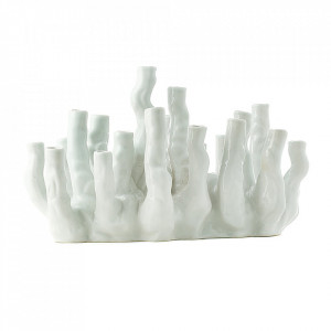 Vaza alba din ceramica 24 cm Coral Pols Potten