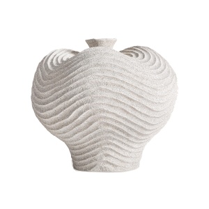 Vaza alba din fibre naturale 36 cm Greth Vical Home