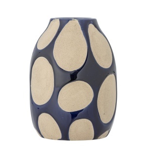 Vaza albastra/bej din ceramica 20 cm Bashir Bloomingville