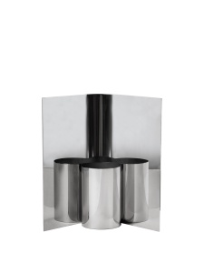 Vaza argintie din metal 29 cm Eddy Ferm Living