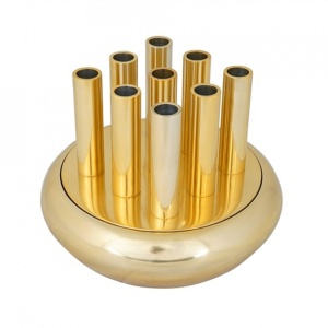 Vaza aurie din metal 18 cm Dahlia Van Roon Living