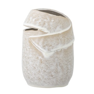 Vaza bej din ceramica 20 cm Abeera Bloomingville