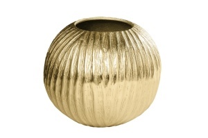 Vaza decorativa aurie din metal 20 cm Elegance The Home Collection