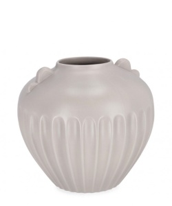 Vaza decorativa bej din ceramica 24 cm Juzo Bizzotto