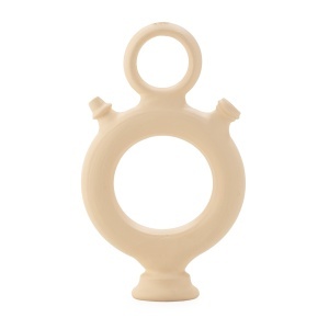 Vaza decorativa bej din ceramica 32 cm Botijo Mania Thai Natura