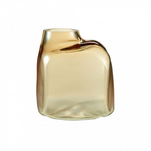 Vaza maro chihlimbar din sticla 22 cm Bronco Amber Medium Bolia