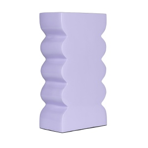 Vaza mov din metal 21 cm Shiny Zuiver