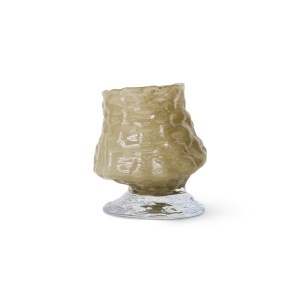 Vaza verde din sticla 13 cm Brut HKliving