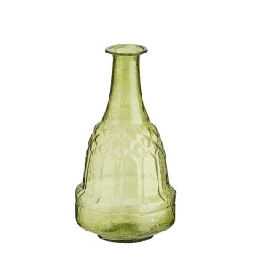 Vaza verde din sticla 18 cm Lary Madam Stoltz