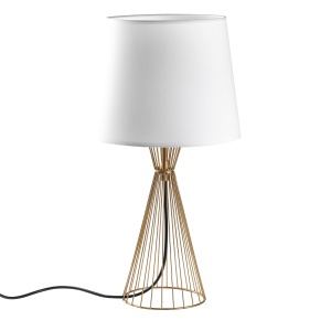 Veioza alba/aurie din metal 55 cm Telıs The Home Collection