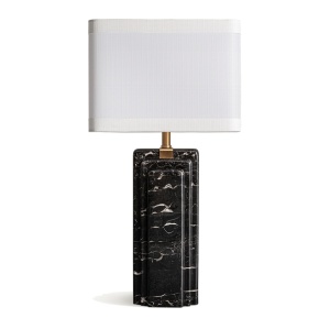 Veioza alba/neagra din marmura 68 cm Tere Vical Home
