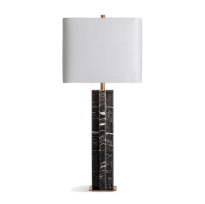 Veioza alba/neagra din marmura 80 cm Reda Vical Home
