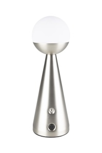 Veioza argintie din metal 30 cm Bello Zuiver