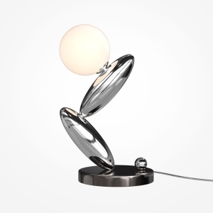 Veioza argintie din metal 37 cm Resonance Maytoni