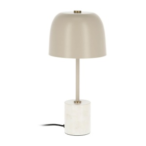 Veioza bej din metal 42 cm Alish Kave Home