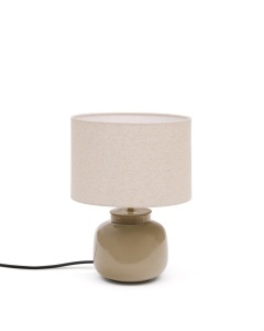 Veioza bej/verde deschis din ceramica 40 cm Tay Kave Home