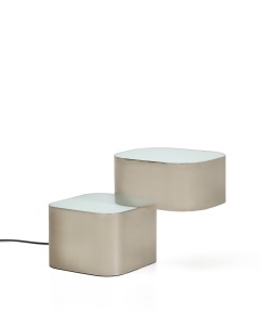 Veioza gri din metal 23 cm Tandan Kave Home