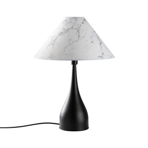 Veioza neagra/alba din metal 68 cm Luna The Home Collection