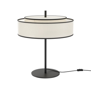 Veioza neagra/alba din metal cu 2 becuri 39 cm Bergamo Maytoni