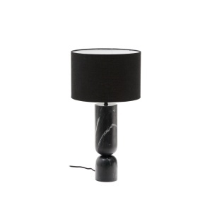 Veioza neagra din marmura 57 cm Vex Kave Home