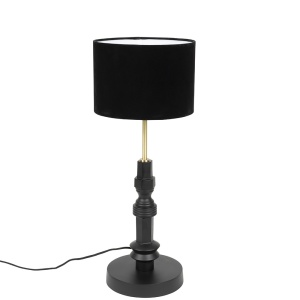 Veioza neagra din metal 65 cm Totem Zuiver