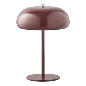 Veioza rosu bordo din metal 23 cm Margate House Nordic