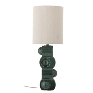 Veioza verde/bej din ceramica 68 cm Brady Bloomingville