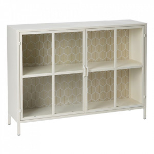 Vitrina crem din fier si MDF 91 cm Astrup Double The Home Collection