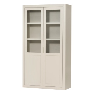 Vitrina crem din lemn 217 cm Gunnar Woood
