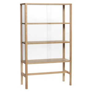 Vitrina maro din lemn 140 cm Museum Hubsch
