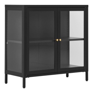 Vitrina neagra din metal 80 cm Dalby House Nordic