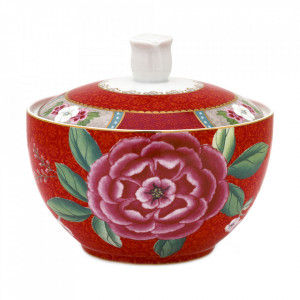 Zaharnita multicolora din portelan 300 ml Blushing Birds Red Pip Studio