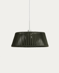 Abajur pentru exterior verde din metal Aldet Kave Home