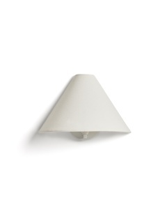 Aplica bej din textil Lumeni Triangle Kave Home