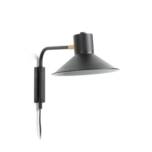 Aplica neagra din metal Aria Small Kave Home
