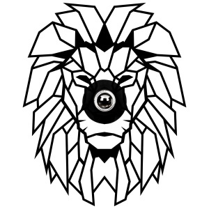 Aplica neagra din metal Lion The Home Collection