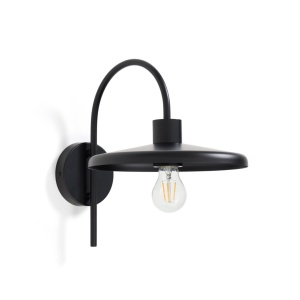 Aplica neagra din metal Nuvira Kave Home