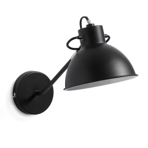 Aplica neagra din metal Offelis Kave Home