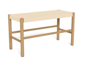 Bancheta din lemn maro 80 cm Alvin Quiet Object