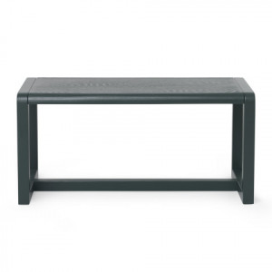 Bancheta pentru copii verde din lemn 62 cm Little Architect Ferm Living