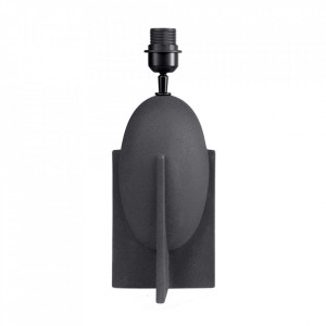 Baza pentru veioza neagra din ceramica 40 cm Ovo Versmissen