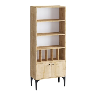 Biblioteca maro stejar 175 cm Pollux The Home Collection