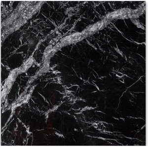Blat pentru masa negru din marmura 80x80 cm Carrara Thai Natura