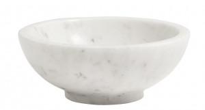Bol decorativ alb din marmura 13 cm Marble Bowl Nordal