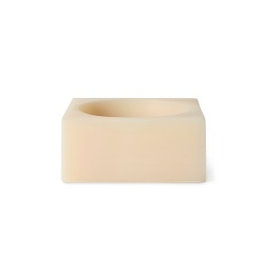 Bol decorativ crem din fibre sintetice 12x12 cm Pop HK Living