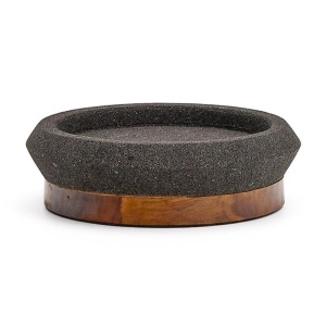Bol decorativ negru din piatra 30 cm Naro Kave Home