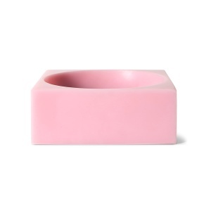 Bol decorativ roz din fibre sintetice 22x22 cm Pop HK Living