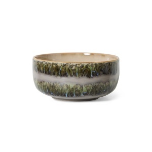 Bol pentru desert multicolor din ceramica 13 cm 70s Fern HKliving