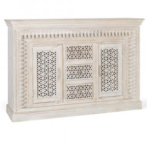 Bufet inferior alb din lemn 150 cm Bhopal Giner y Colomer