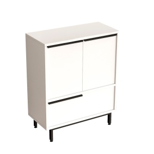 Bufet inferior alb din metal 75 cm Oana The Home Collection